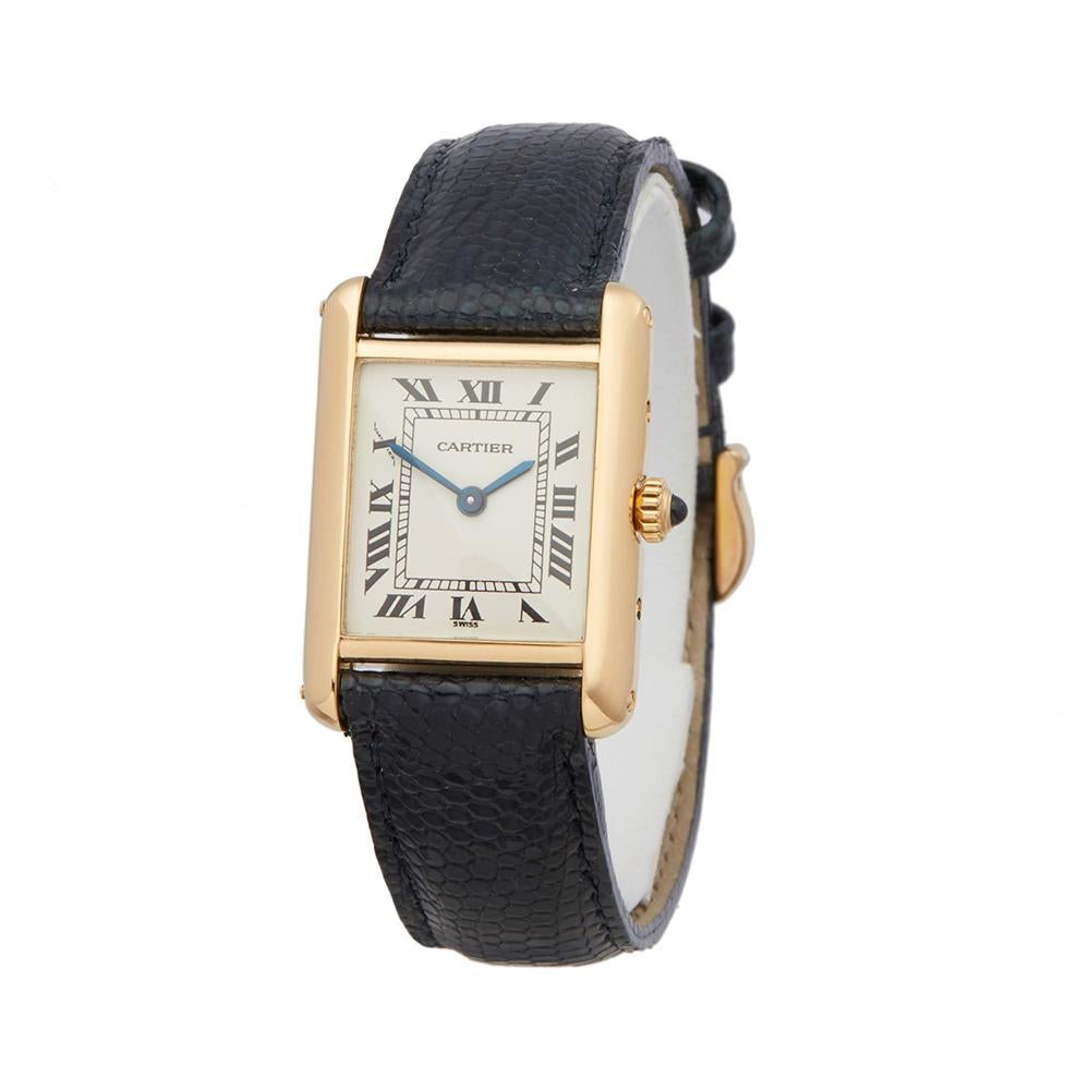 Reference: W5298
Manufacturer: Cartier
Model: Tank Louis Cartier
Model Reference: 8660
Age: Circa 1990's
Gender: Women's
Box and Papers: Box Only
Dial: White Roman
Glass: Plexiglass
Movement: Quartz
Water Resistance: Not Recommended for Use in