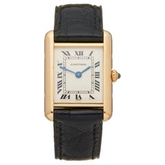 Cartier Tank Louis Cartier 18 Karat Yellow Gold Wristwatch