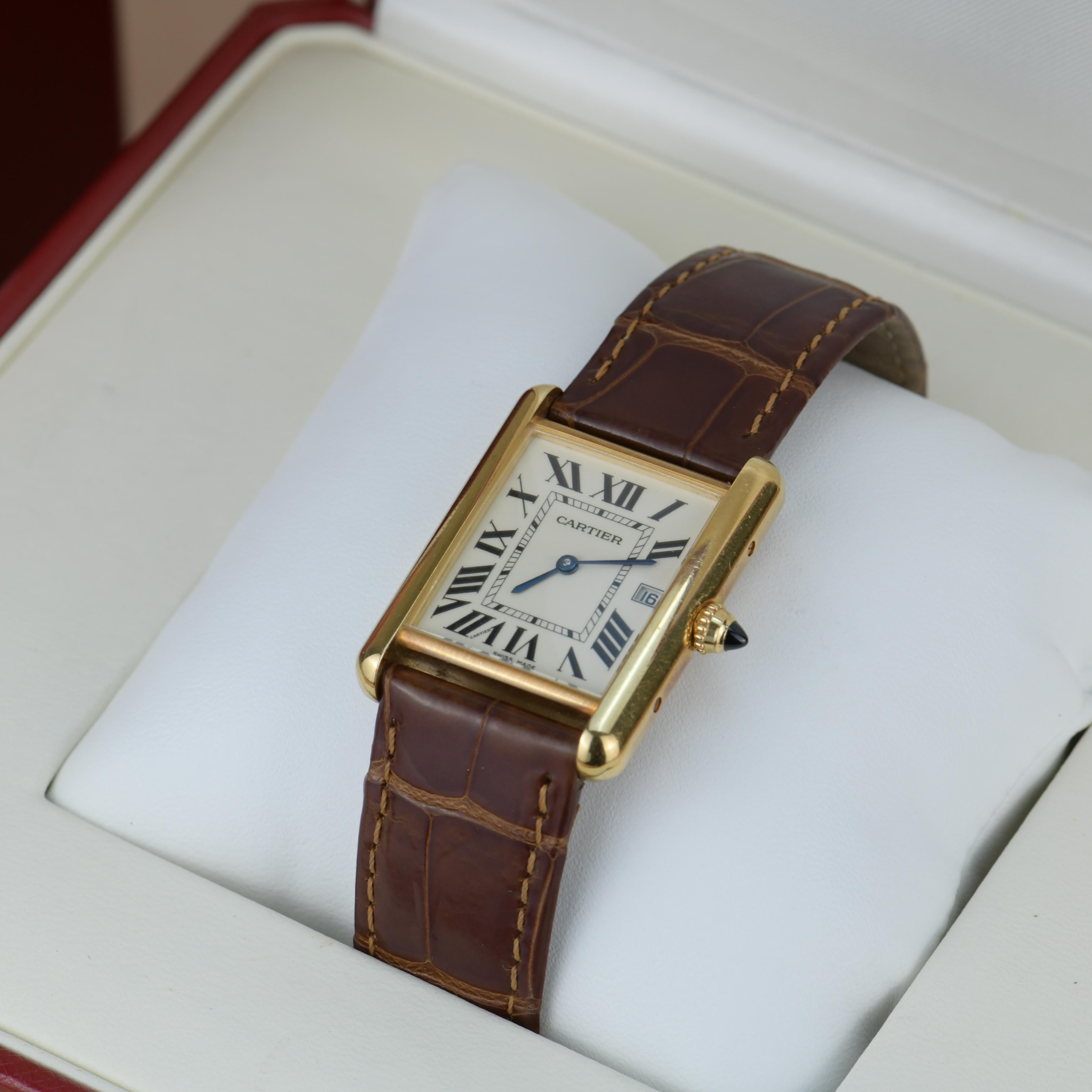 Cartier Tank Louis Cartier Large Model W1529756 with Box and Paper 3