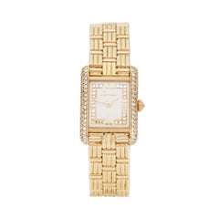 Cartier Tank Louis Cartier Paris Diamond 18 Karat Yellow Gold