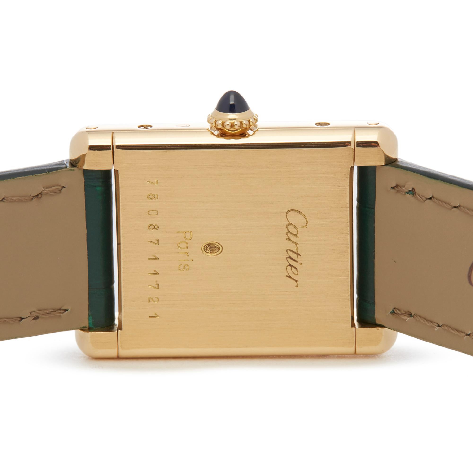 Women's or Men's Cartier Tank Louis Cartier Paris Mm Mechanique 18 Karat Gold 82720500 or 1610
