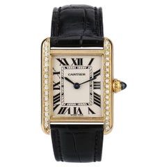 Cartier Tank Louis Cartier Petit Modèle Montre à Bracelet en Or 18ct W1529856