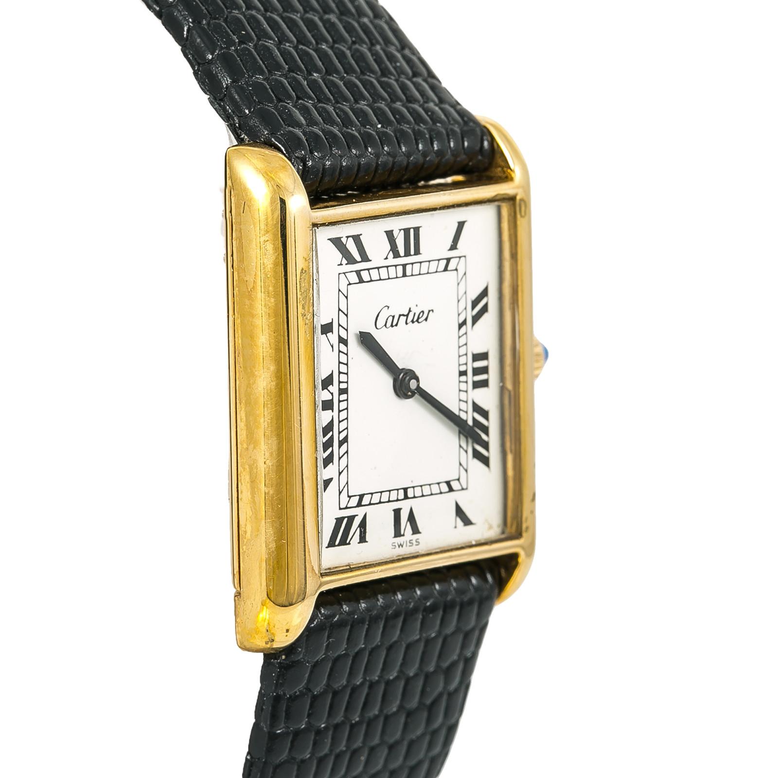 Cartier Tank Louis Cartier Unknown Millimeters White Dial Certified and Warranty In Good Condition In Miami, FL