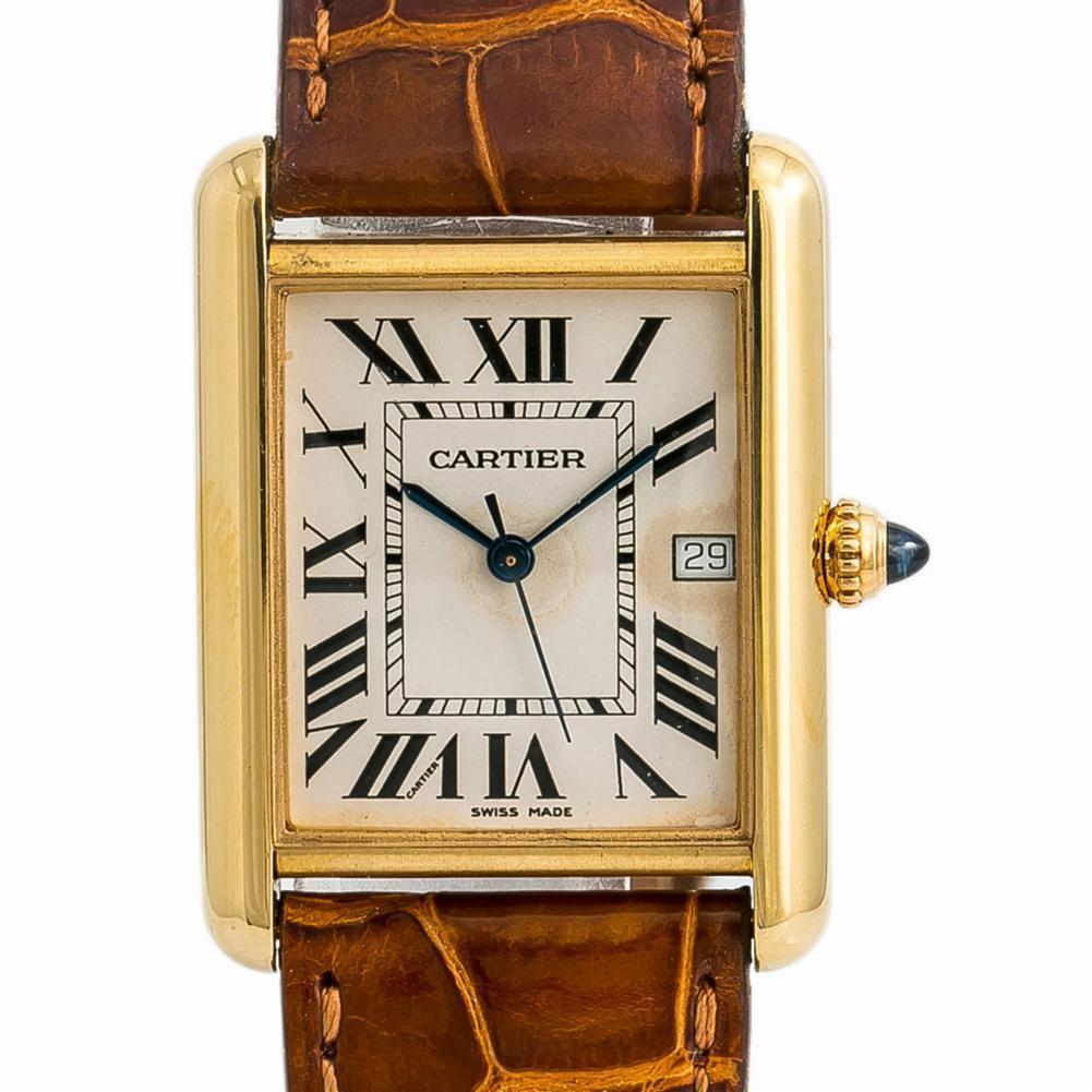 Cartier Tank Louis Cartier W1529756, Beige Dial, Certified 1