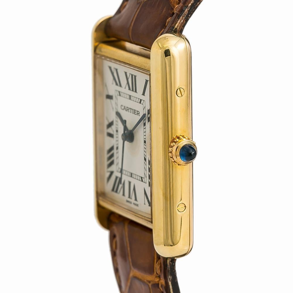 Cartier Tank Louis Cartier W1529756, Beige Dial, Certified 2