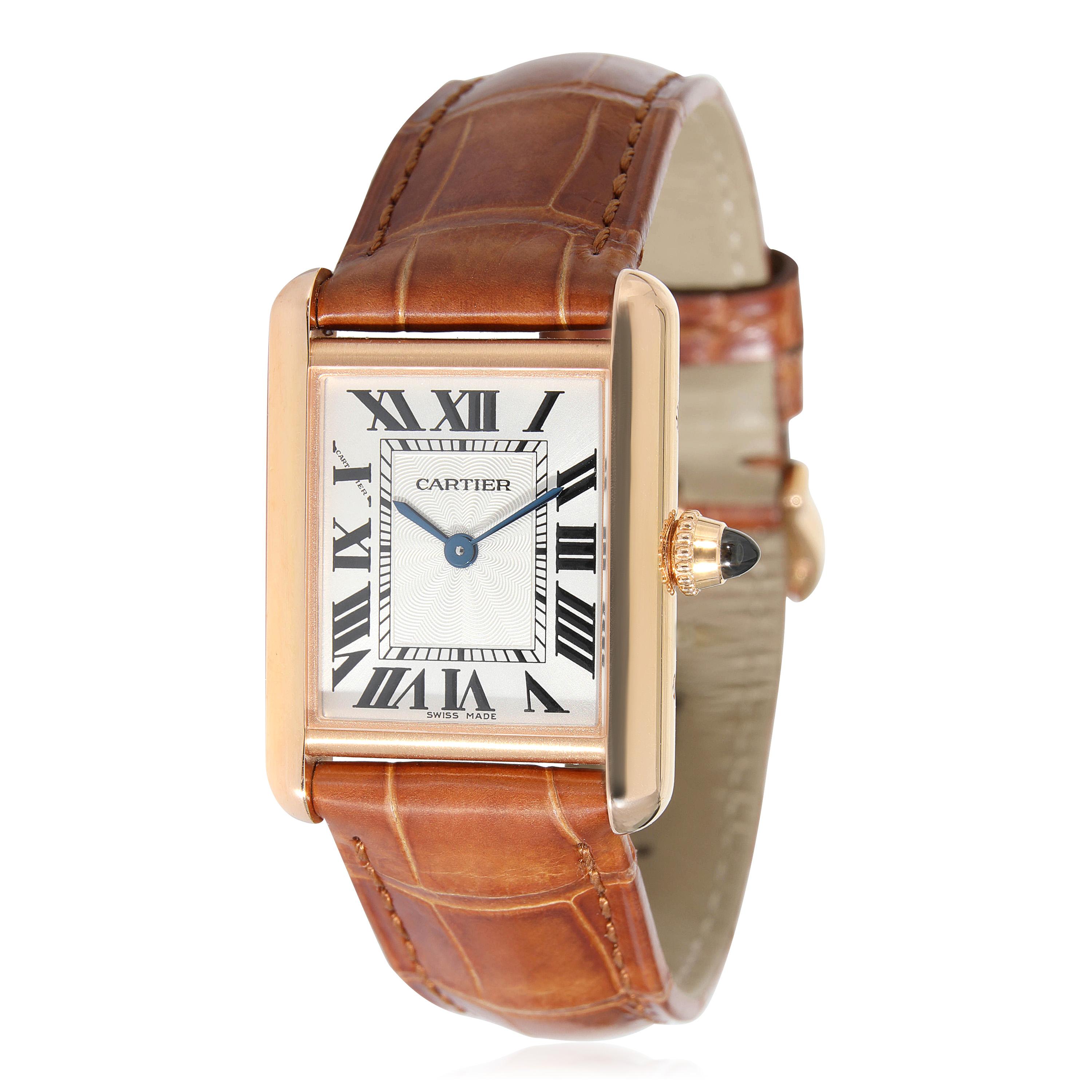 Cartier: 18 Karat Roségold Damenuhr Tank Louis Cartier WGTA0010

SKU: 131968

PRIMÄRE DETAILS
Marke: Cartier
Modell: Tank Louis Cartier
Herkunftsland: Schweiz
Uhrwerk Typ: Mechanisch: Handaufzug
Herstellungsjahr: 2021
Jahr der Herstellung: