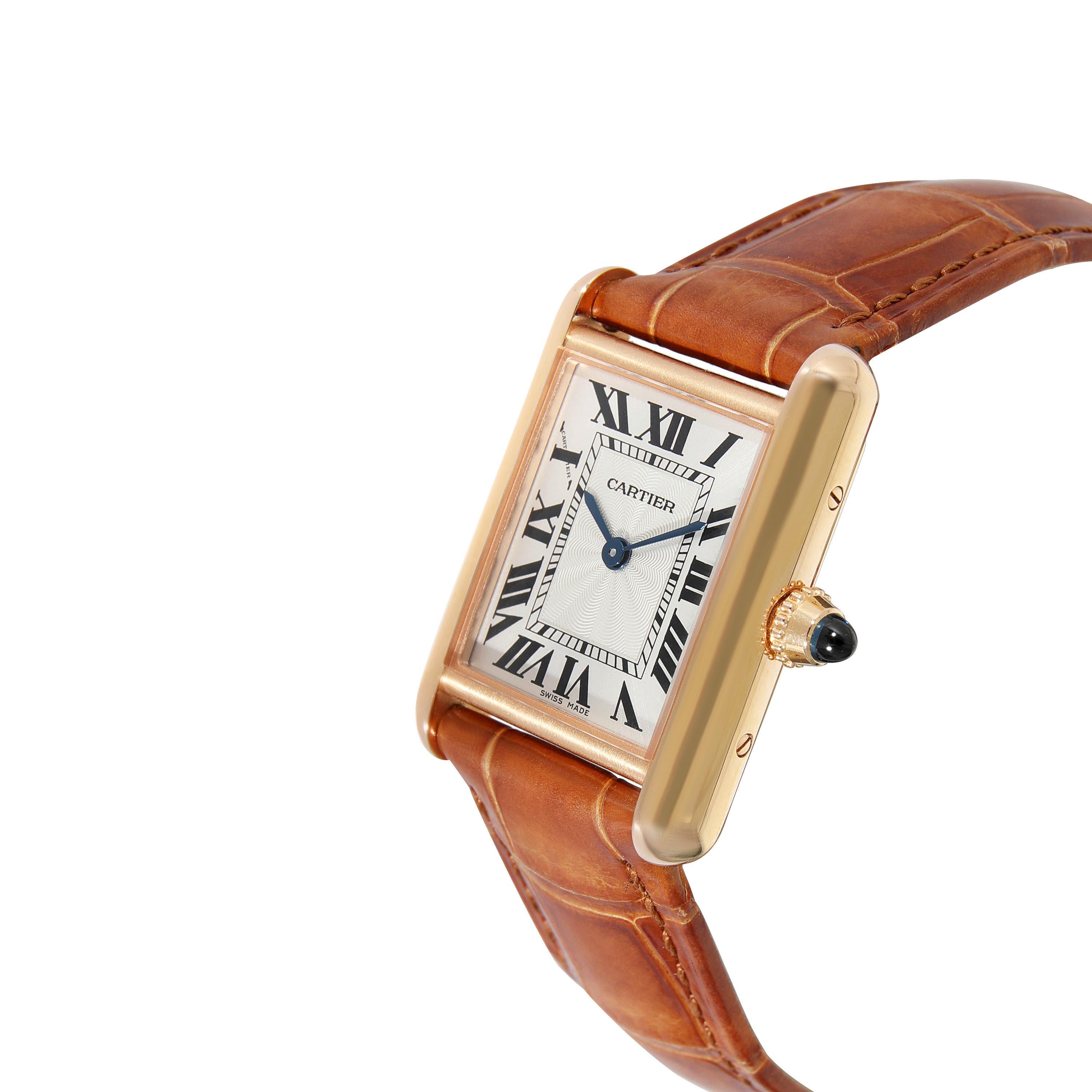Cartier: 18 Karat Roségold Damenuhr Tank Louis Cartier WGTA0010 3