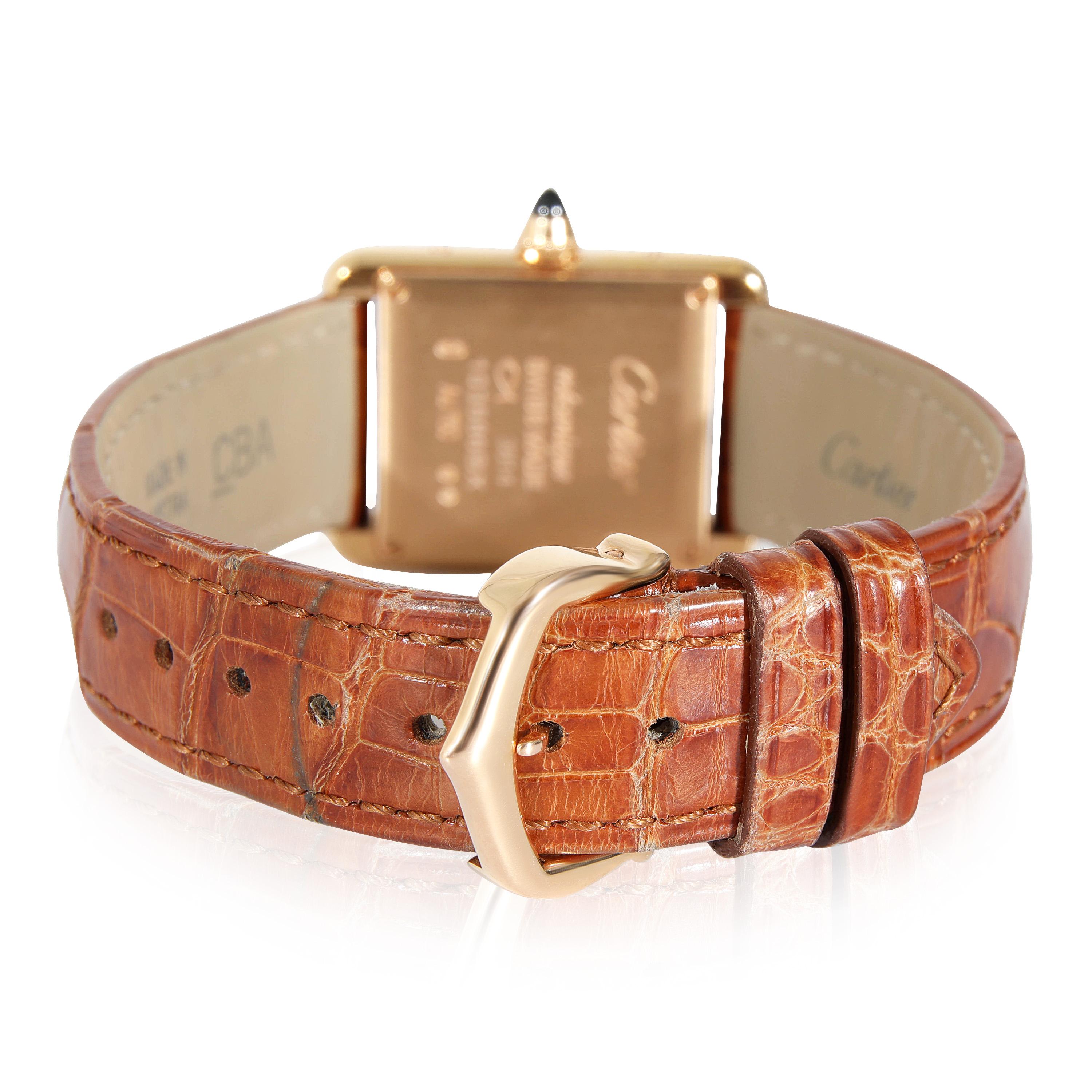 Cartier: 18 Karat Roségold Damenuhr Tank Louis Cartier WGTA0010 4