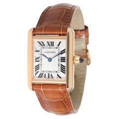 Cartier: 18 Karat Roségold Damenuhr Tank Louis Cartier WGTA0010
