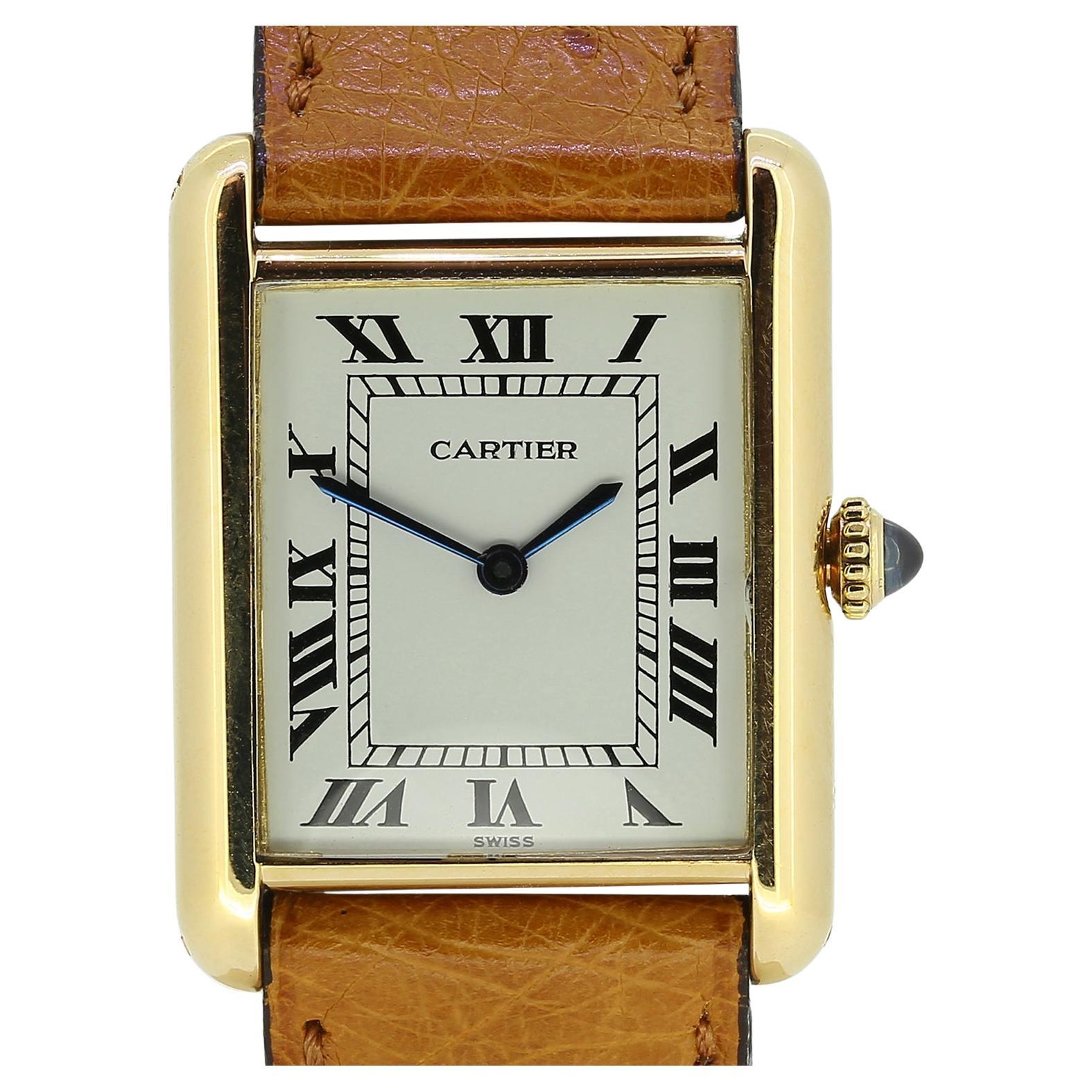 Cartier Tank Louis Cartier Wristwatch For Sale