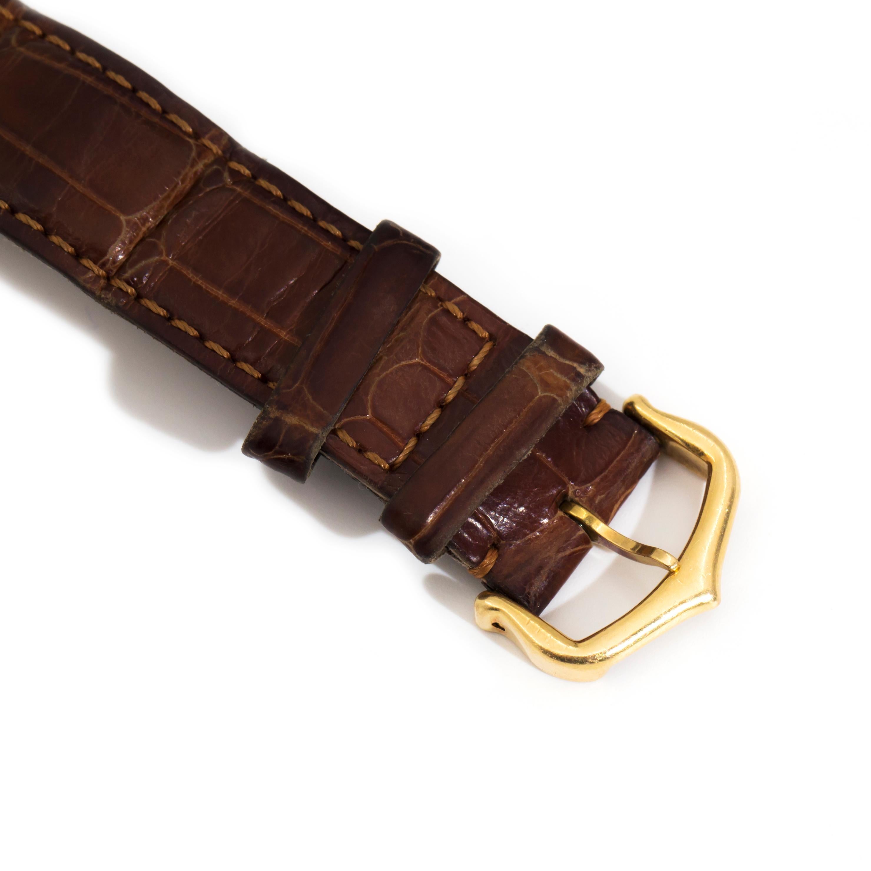 Cartier Tank Louis Date 18 Carat Solid Gold Vintage Designer Watch 6