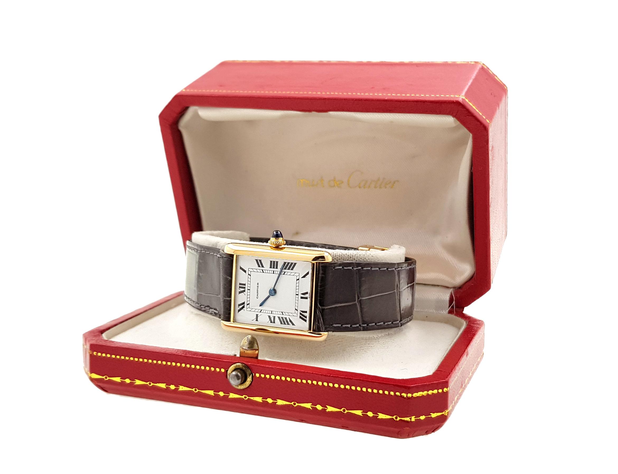 cartier tank louis extra plate