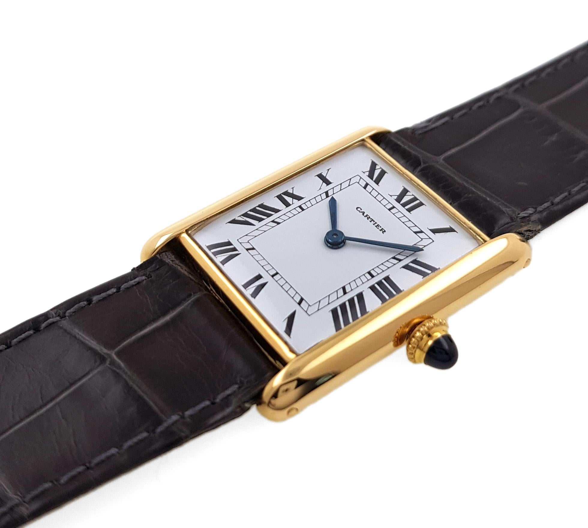 cartier tank extra plate