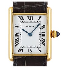 Cartier Tank Louis Extra-Plate Gold Large Jaeger Lecoultre JLC P838 Ultra Thin