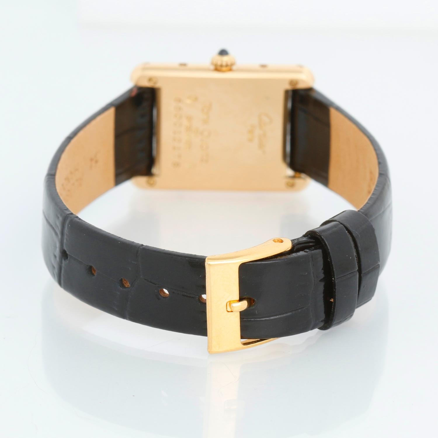 Women's or Men's Cartier Tank Louis Ladies 18k Yellow Gold Quartz Watch