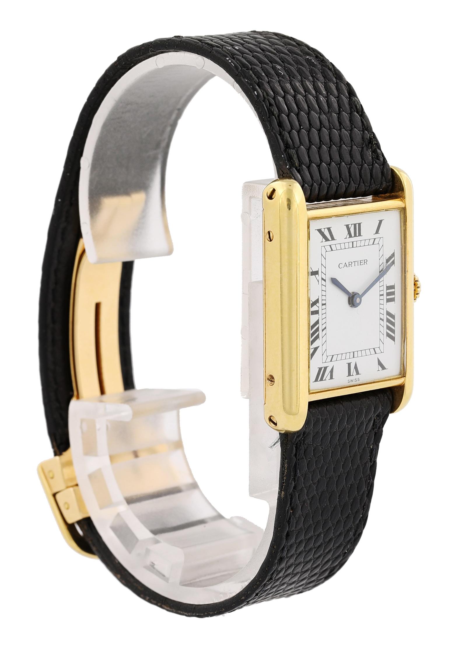 Cartier Tank Louis Ladies Watch In Excellent Condition In New York, NY