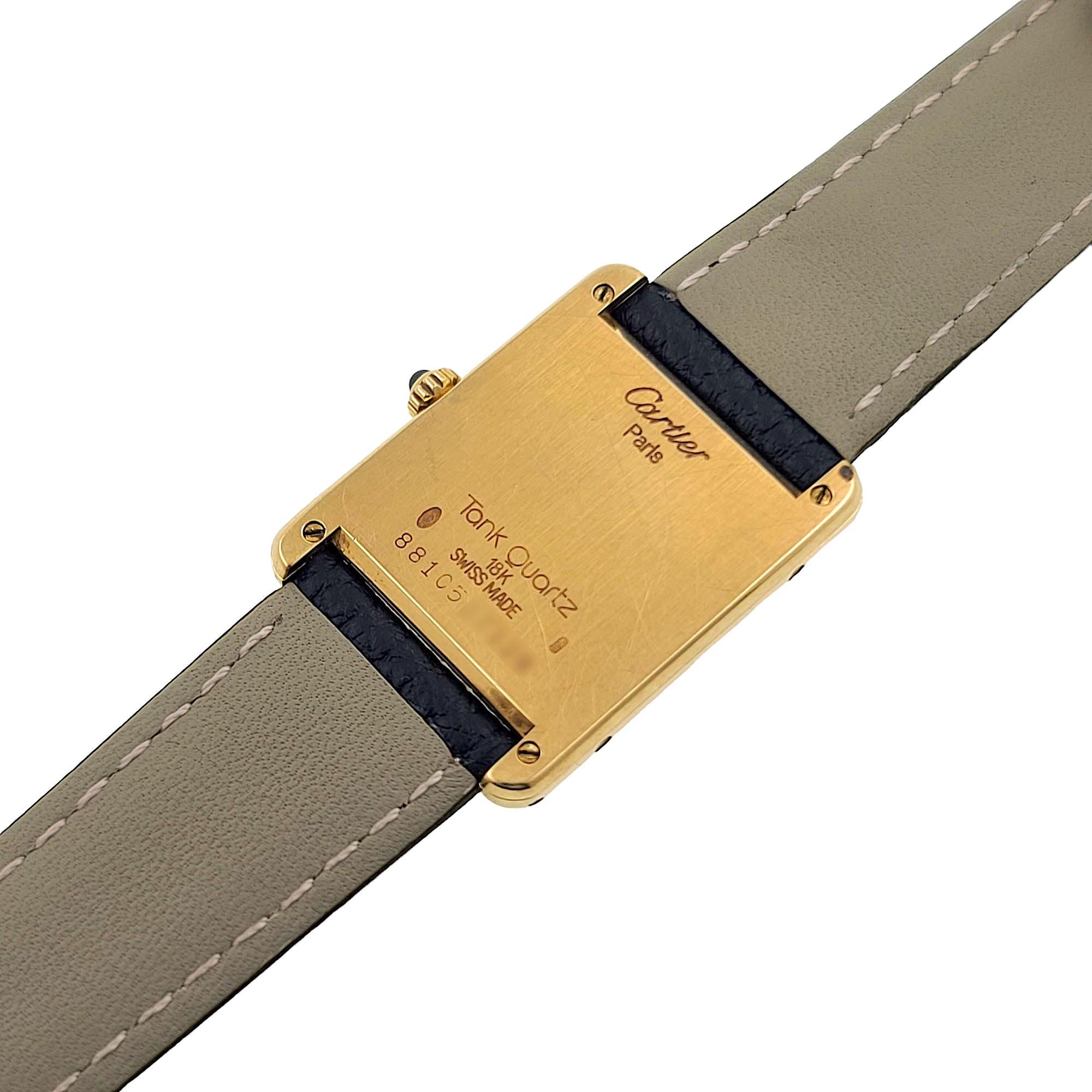 Cartier Tank Louis Large GM LM L.C 18k Solid Gold 88105 folding clasp 1140 1