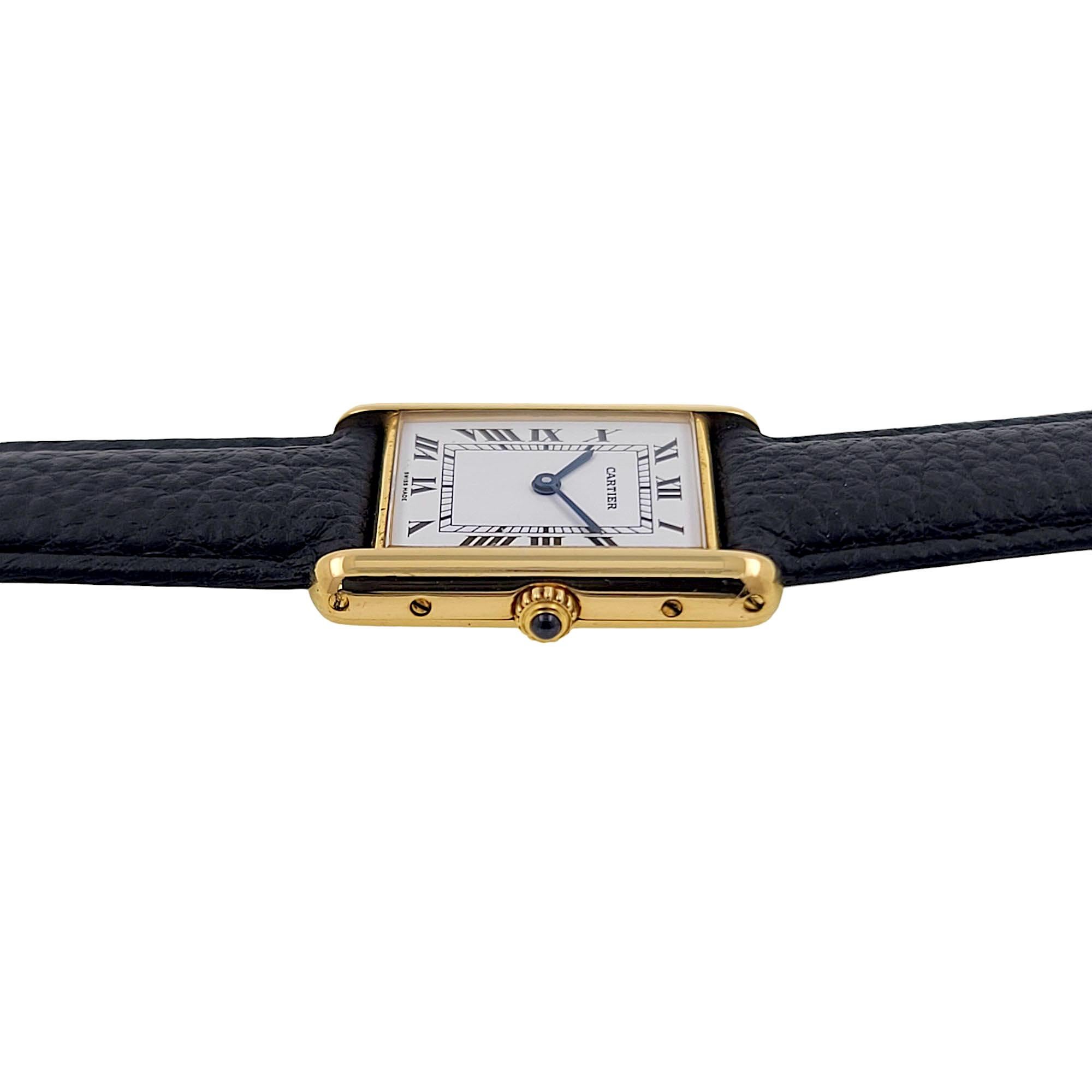 Cartier Tank Louis Large GM LM L.C 18k Solid Gold 88105 folding clasp 1140 2