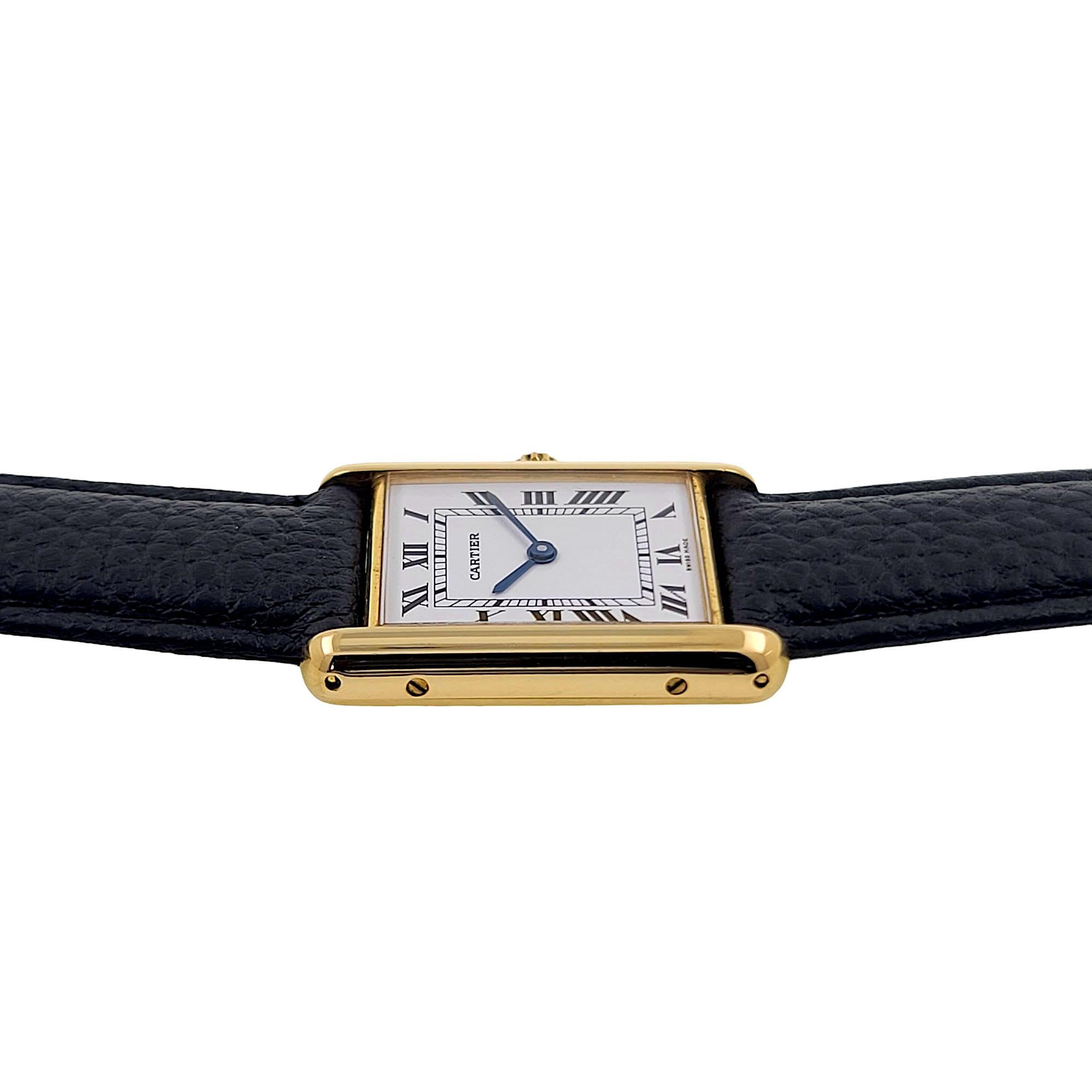 Cartier Tank Louis Large GM LM L.C 18k Solid Gold 88105 folding clasp 1140 3