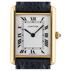 Cartier Tank Louis Large GM LM L.C 18k Solid Gold 88105 folding clasp 1140