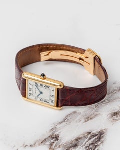 Cartier Tank Louis LM 78086 Paris Dial 18k YG 1970s