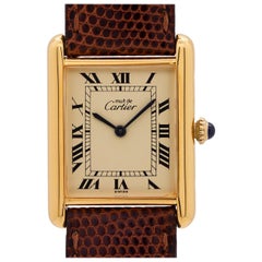 Used Cartier Tank Louis Man’s Vermeil, circa 1980s