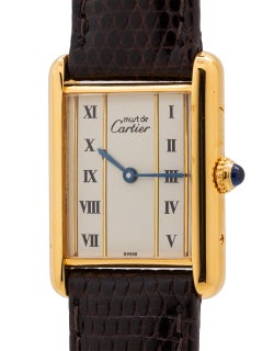 Cartier Tank Louis Men’s Vermeil Quartz Watch circa 1990s