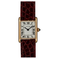 Cartier Tank Louis Mini 67117 Schweizer Zifferblatt 18k YG 1986 Vollständiger Satz