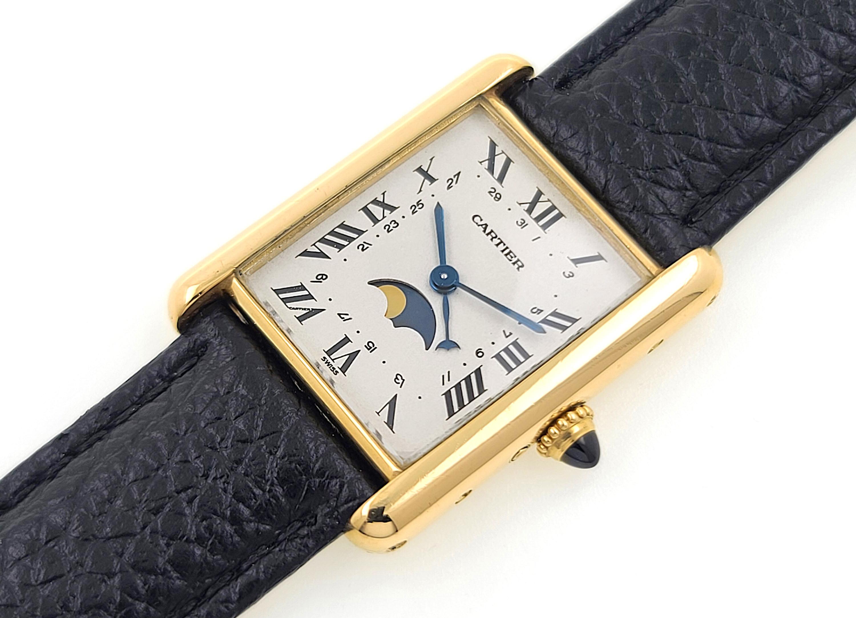 cartier moonphase tank