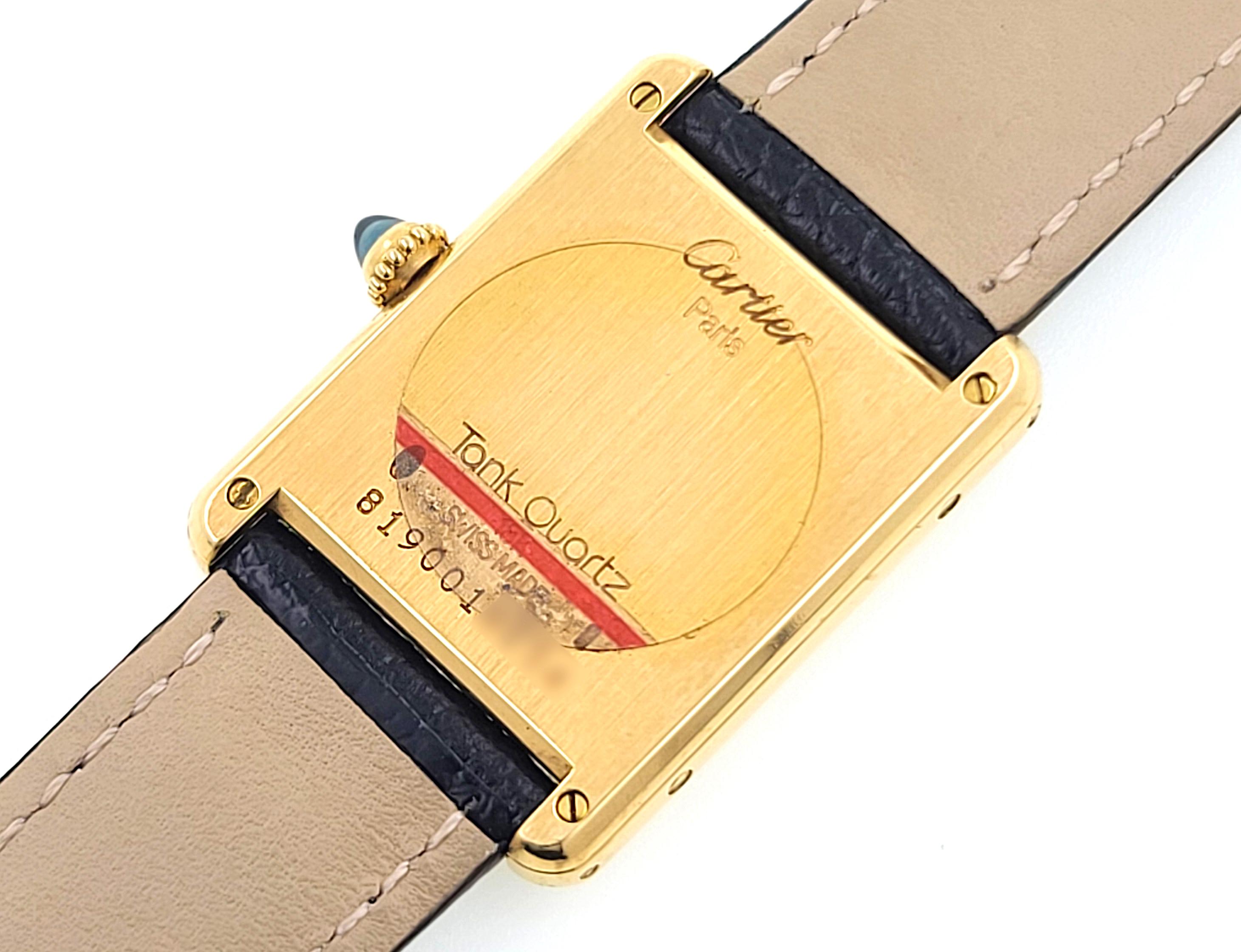 Cartier Tank Louis Moonphase Date FULL SET 819001 Large 18k Gold + Folding Clasp 1