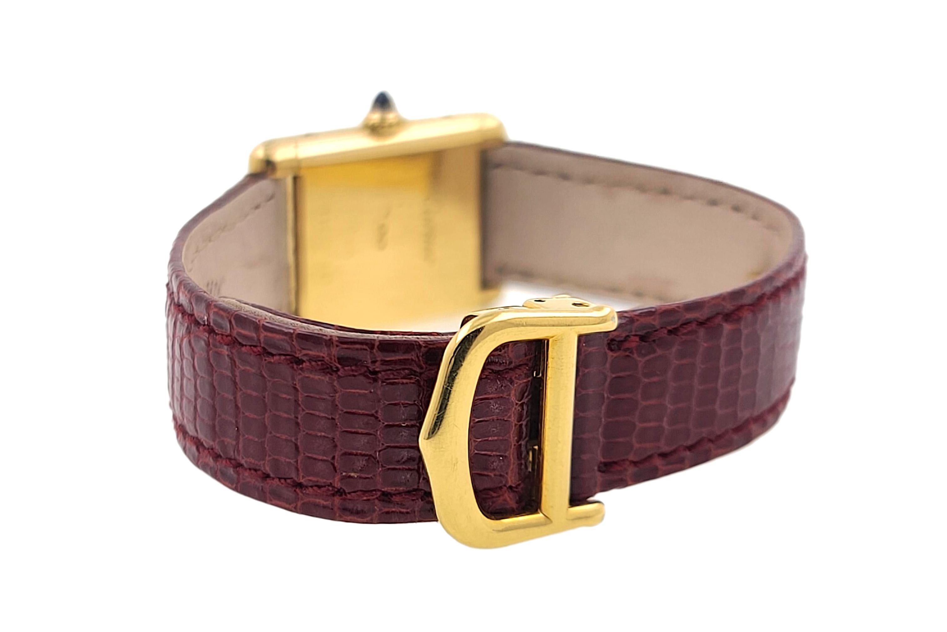 Cartier Tank Louis PARIS dial LC 78087 18k Gold 1970 Paper 3