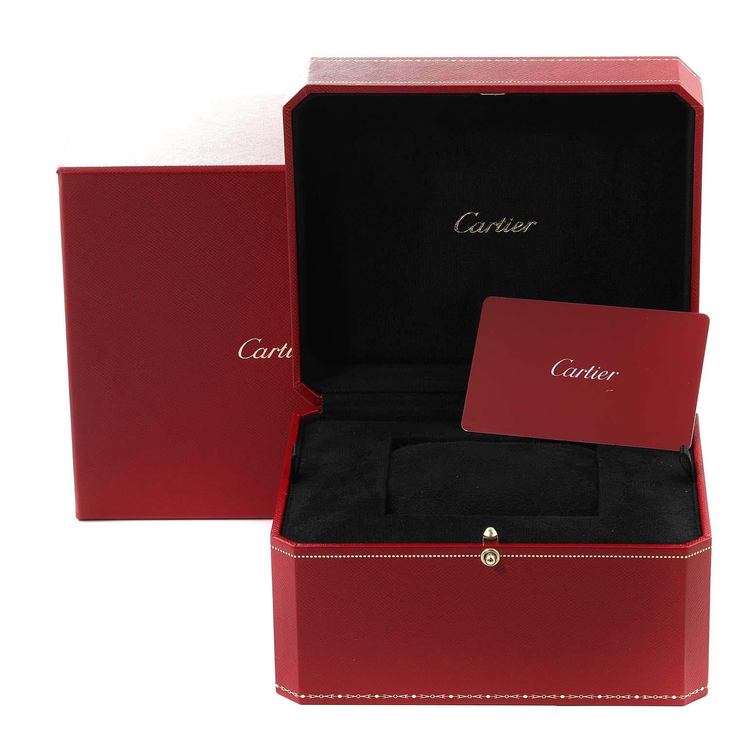 Cartier Tank Louis Rose Gold Diamond Ladies Watch WJTA0010 Box Card For Sale 1
