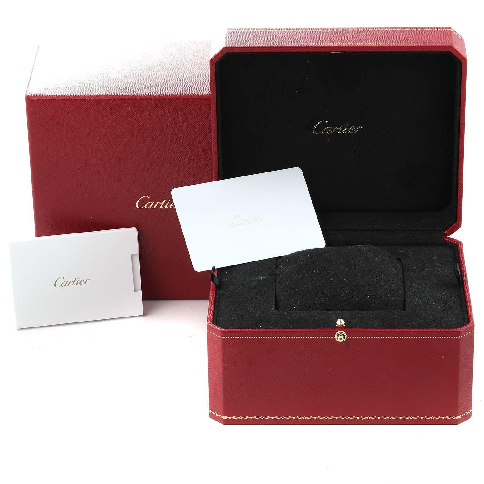 Cartier Tank Louis Rose Gold Mechanical Mens Watch WGTA0011 Box Card 5