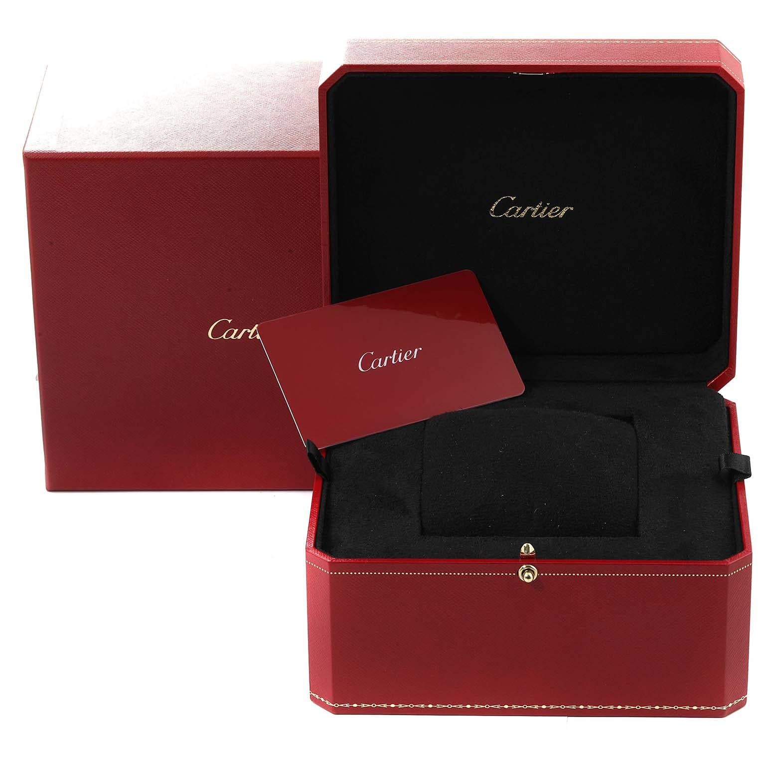 Cartier Tank Louis Rose Gold Mechanical Mens Watch WGTA0011 Box Card For Sale 5