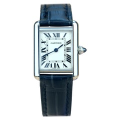 Cartier Tank Louis Small Model 18k White Gold Watch W1541056