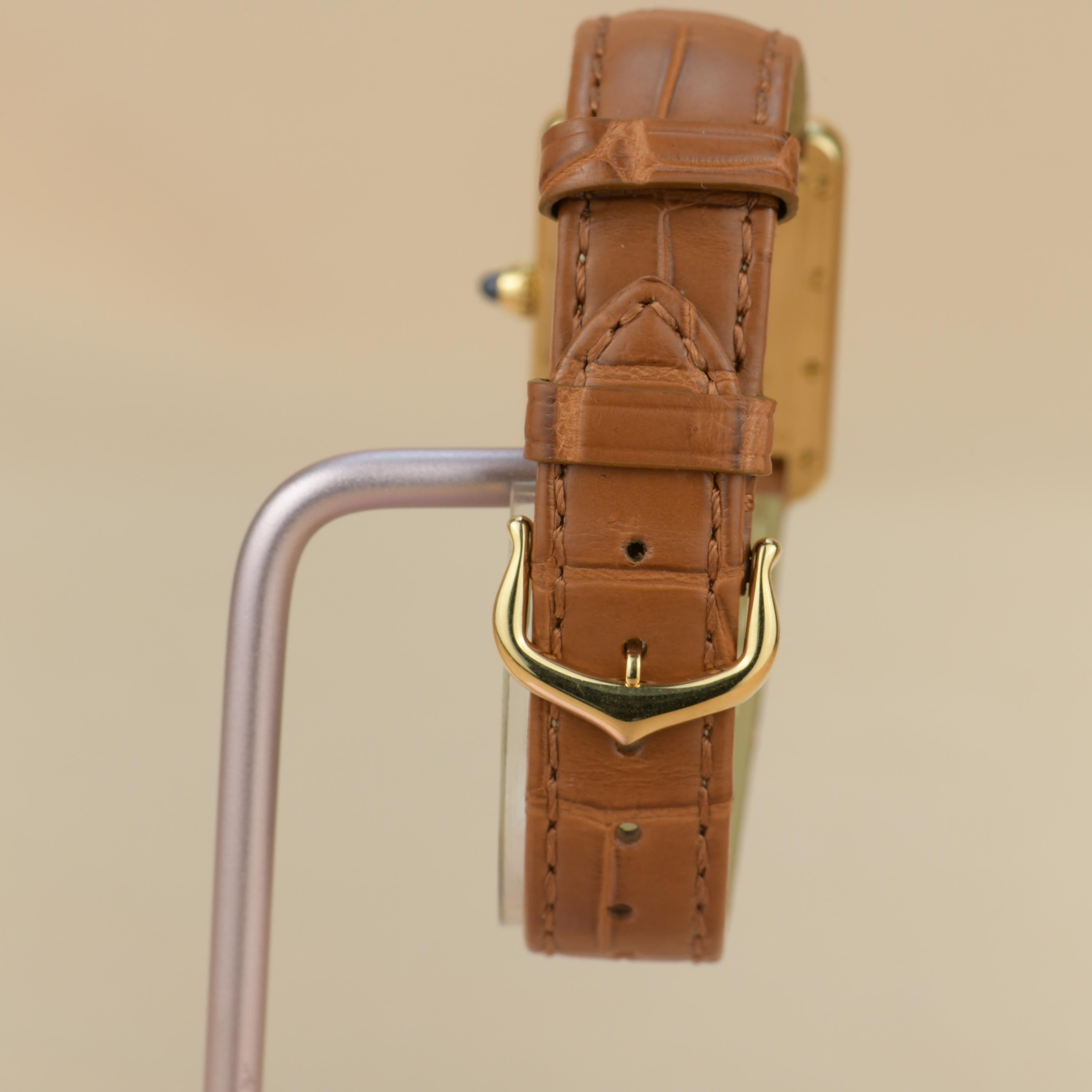 Cartier Tank Louis Small Model 18k Yellow Gold Watch W1529856 6