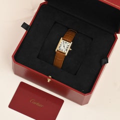 Cartier Tank Louis Kleines Modell 18K Gelbgold Uhr W1529856