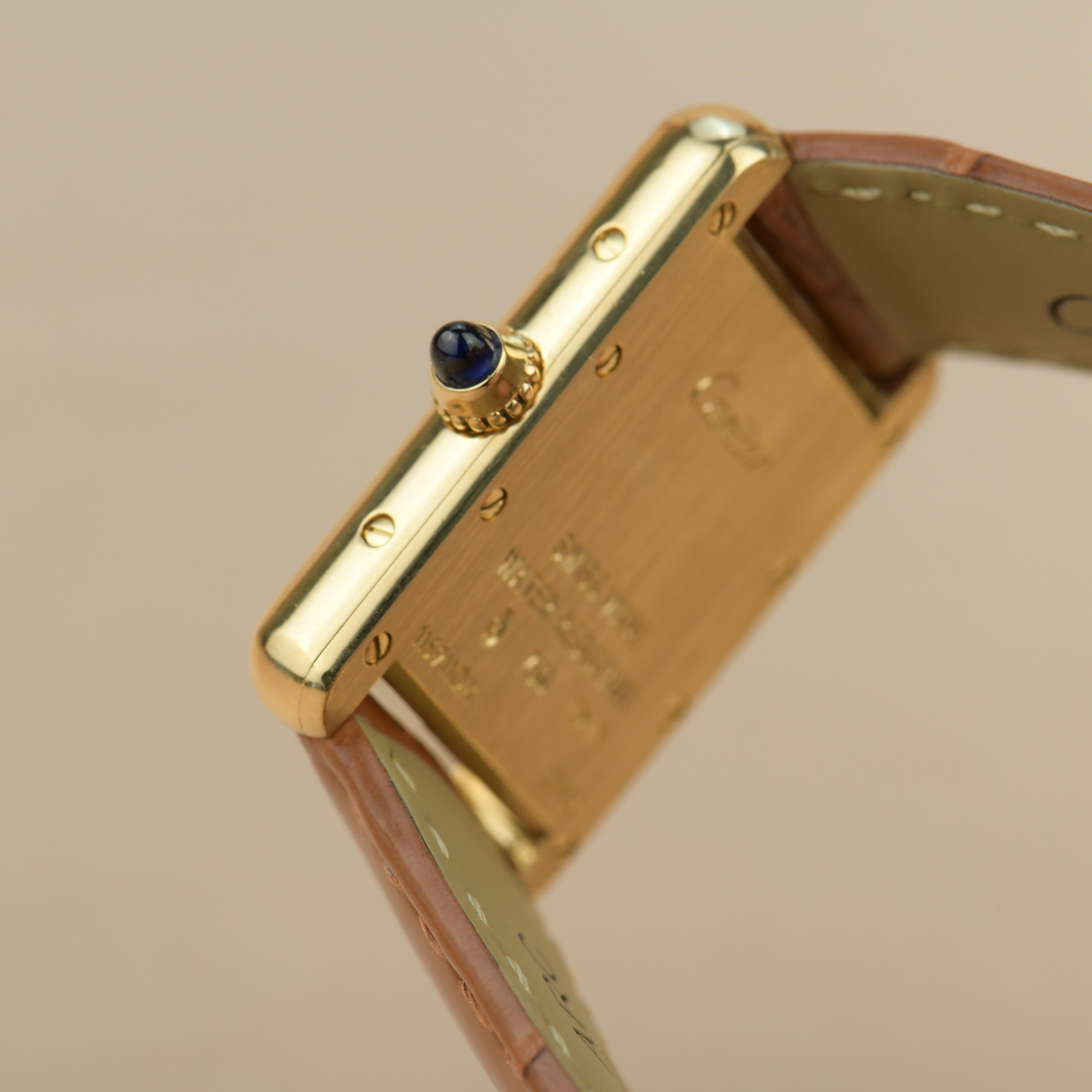 Cartier Tank Louis Small Model 18k Yellow Gold Watch W1529856 3