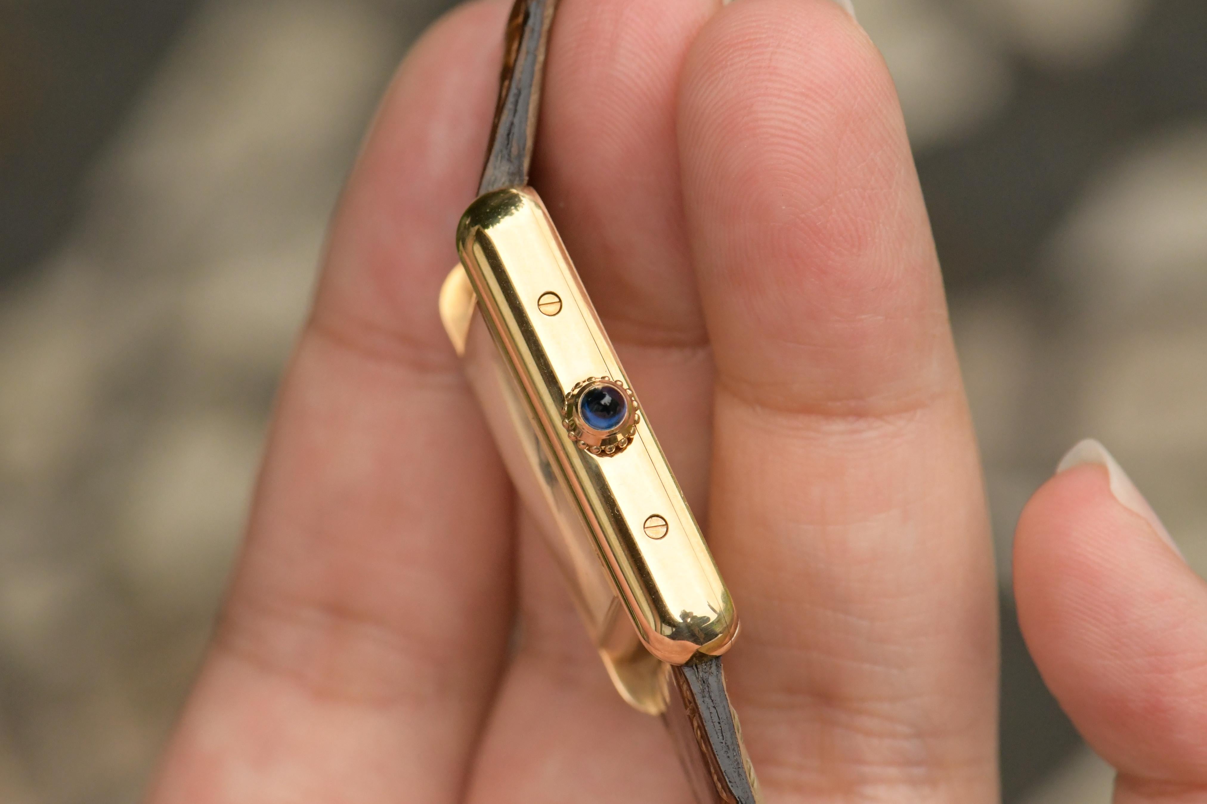 Women's or Men's Cartier Tank Louis Small Model 18k Yellow Gold Watch W1529856