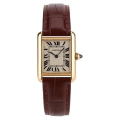 Cartier Tank Louis: 18 Karat Gelbgold Uhr, Kleines Modell, W1529856, Cartier