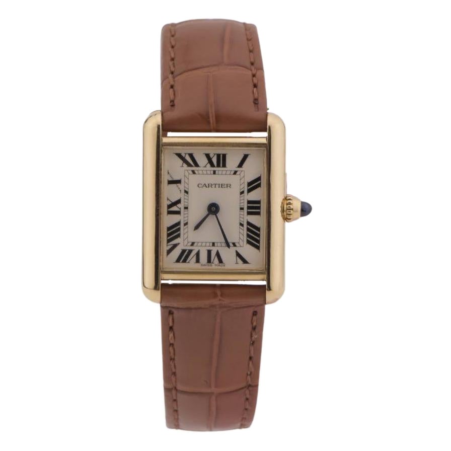 Cartier Tank Louis Small Model 18k Yellow Gold Watch W1529856