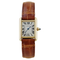 Cartier Tank Louis Modello Piccolo Orologio in oro giallo 18 carati W1529856