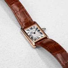 Cartier Tank Louis Small WGTA0010 18K Rose Gold Ladies Watch Box Papers