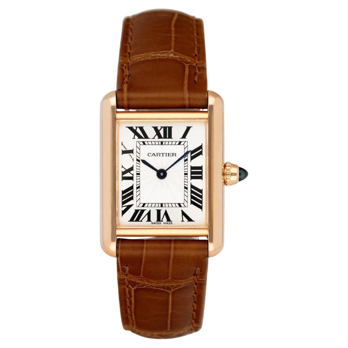 Cartier Tank Louis Small WGTA0010 18K Rose Gold Ladies Watch Box Papers