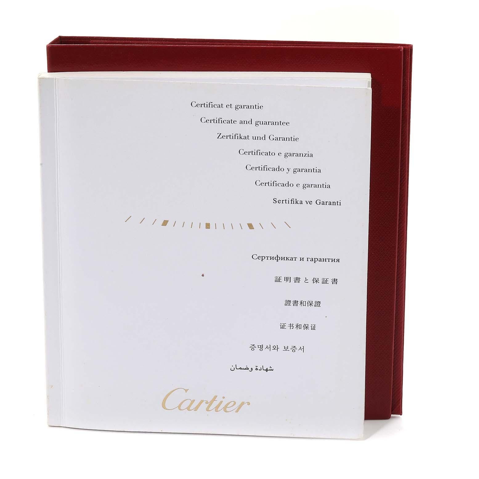 Cartier Tank Louis Small Gelbgold Brown Strap Damenuhr W1529856 Papiere 8
