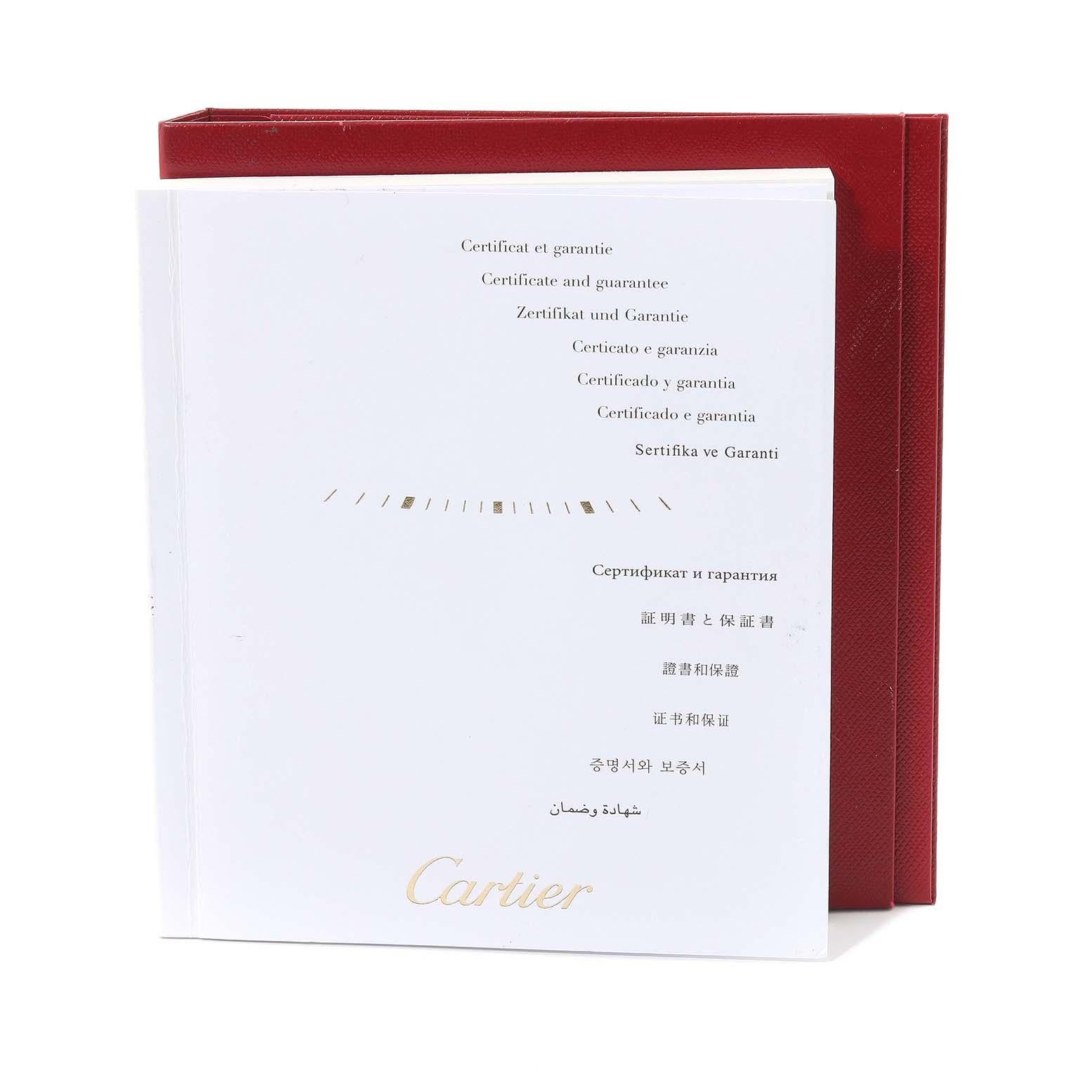 Cartier Tank Louis Small Gelbgold Brown Strap Damenuhr W1529856 Papiere 4