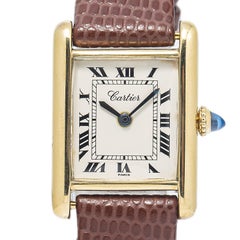 Cartier Tank Louis Vintage Damenuhr aus 18 Karat Gelbgold mit Paris-Zifferblatt, 21 x 28 mm