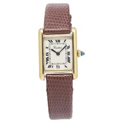 Cartier Tank Louis Vintage Damenuhr aus 18 Karat Gelbgold mit Paris-Zifferblatt, 21 x 28 mm