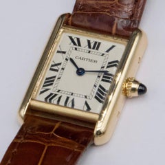 Cartier Tank Louis W1529856 18K Gelbgold Damenuhr Box Papiere