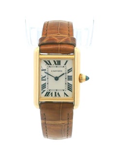Montre pour femme Cartier Tank Louis W1529856 en or jaune 18 carats avec certificat - 2022